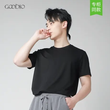 歌帝商场同款男士短袖T恤衫韩版单件圆领宽松棉质透气上衣GDB7101商品大图