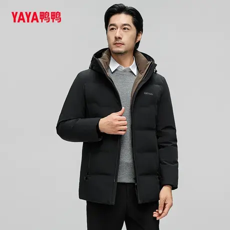 鸭鸭男士羽绒服2023年秋季新款短款连帽商务休闲保暖外套Y图片