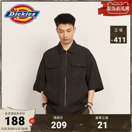 Dickies商场同款 春夏 工装灵感 宽松短袖衬衫 休闲上衣图片