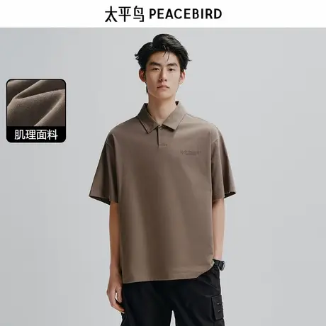 太平鸟男装 休闲polo衫百搭时尚polo衫翻领短袖t恤 夏季新品图片