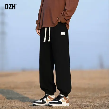 男士黑色束脚卫裤男夏季薄款2025新款休闲运动裤百搭裤子男款长裤图片