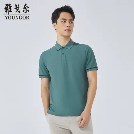 雅戈尔奥莱 商场同款男士短袖T恤新款官方正品商务短袖POLO衫男商品大图