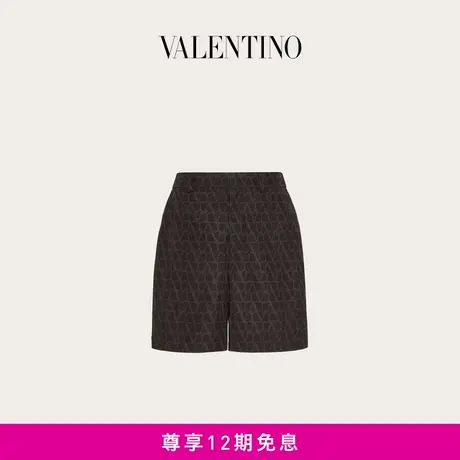 【明星同款】华伦天奴VALENTINO男士V标志印花尼龙百慕大短裤商品大图