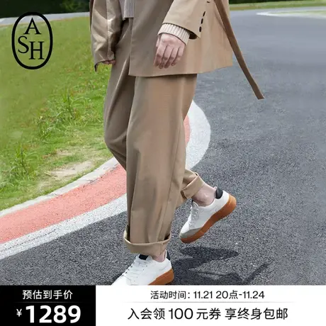ASH女装秋冬新款时尚休闲直筒裤西装裤潮流长裤图片