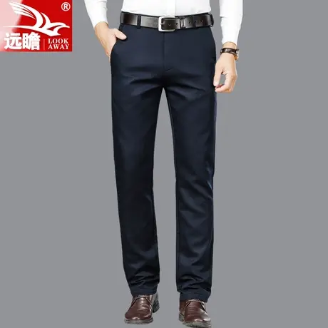 男士休闲裤冬季男裤宽松直筒商务西裤男百搭中年爸爸长裤子秋冬款图片