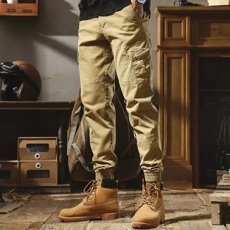 冬季休闲裤子男宽松束脚哈伦2022春秋新款潮牌时尚运动工装休闲裤商品大图