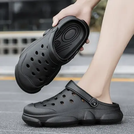 雨鞋男款夏季雨凉鞋雨天男鞋钓鱼水鞋劳保厨房防滑涉水鞋防水鞋男商品大图