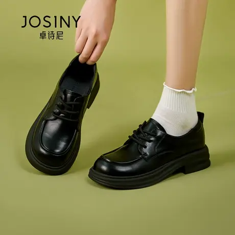 卓诗尼2024春季新款乐福鞋英伦风法式日常休闲小皮鞋潮流爆款女鞋图片