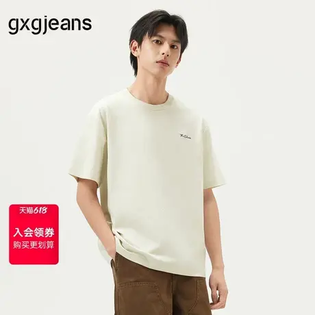 gxg.jeans男装 25年夏季新款趣味印花高尔夫球短袖T恤#J25D442055图片