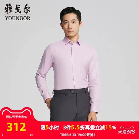 【商场同款】雅戈尔男士长袖衬衫春秋新款官方商务休闲长袖衬衫男商品大图