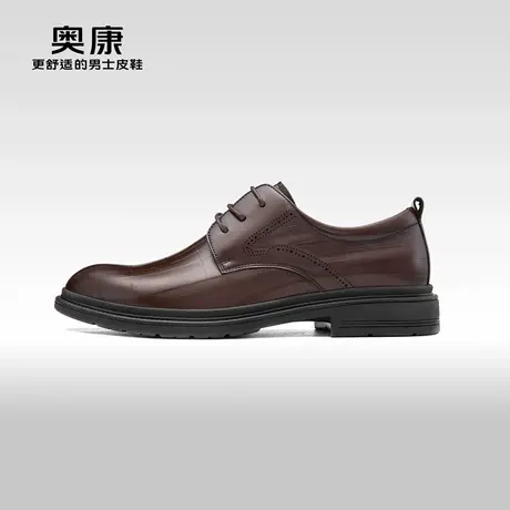 AOKANG奥康2024秋季新款商务正装德比皮鞋男压花上班通勤鞋结婚鞋图片