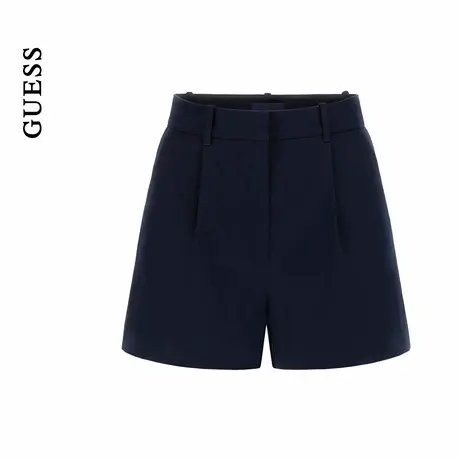 GUESS25年新款夏季女士青春现代简约休闲梭织短裤-W5YD13WHG92商品大图