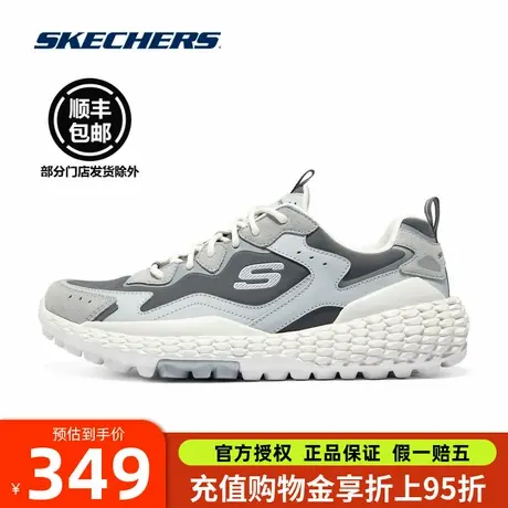 斯凯奇男鞋2025春季新款户外运动时尚舒适厚底老爹鞋绑带鞋轮胎鞋商品大图