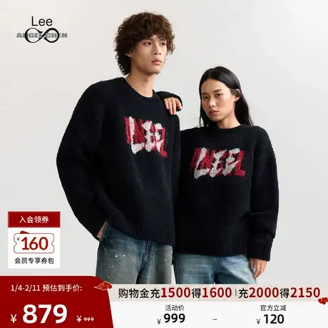 Lee × ANGEL CHEN联名商场款25冬新舒适版大Logo男女同款毛衣图片