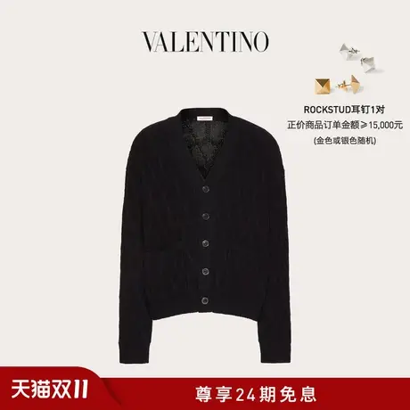 【新品】华伦天奴VALENTINO男士V标志羊毛开衫图片