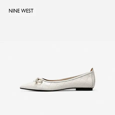 Nine West/玖熙芭蕾单鞋女2023秋季新款法式浅口温柔一脚蹬奶奶鞋商品大图