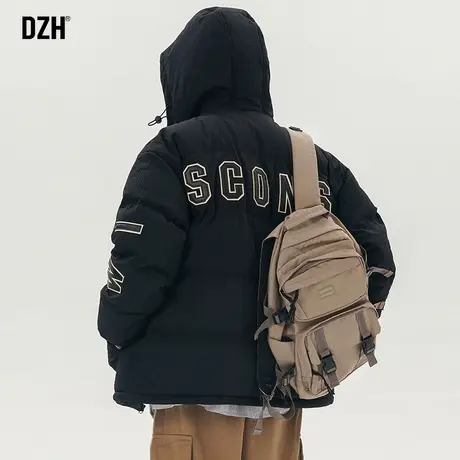 男士黑色棉服男款冬季刺绣棉衣男冬天外套2024新款潮牌男装面包服商品大图