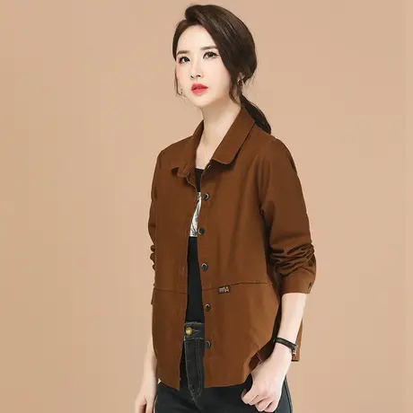 韩潮袭人美拉德复古短外套女士2024春新款宽松显瘦棒球服夹克衫图片