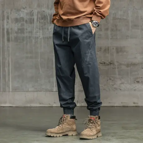 休闲百搭裤子男款时尚男士工装裤大码宽松潮流束脚裤子男款潮流男商品大图