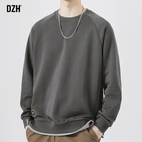 男生假两件卫衣男春季圆领潮牌长袖上衣宽松休闲男装2024新款衣服商品大图