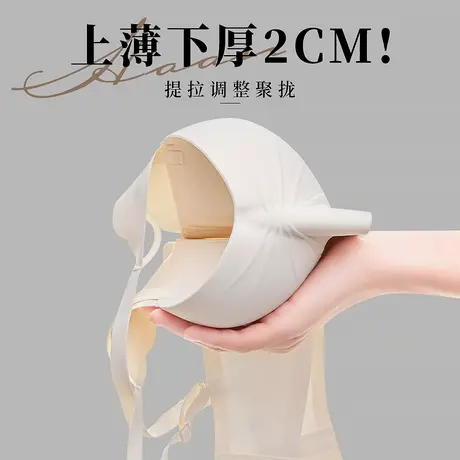 无痕平胸小胸聚拢收副乳防下垂提拉上托显大内衣女士文胸胸罩套装商品大图