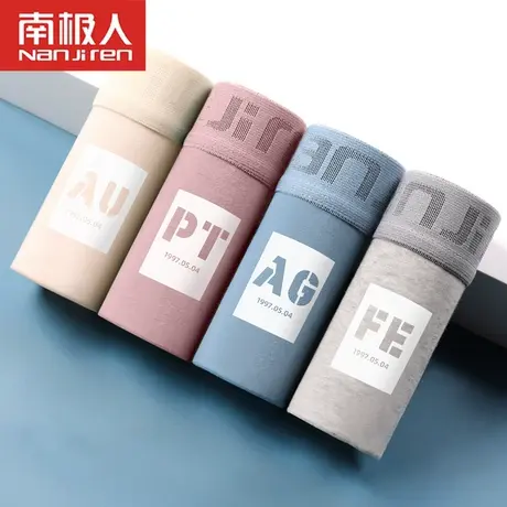 南极人内裤男士纯棉抗菌夏季薄款青少年平角底裤衩男孩四角短裤头商品大图
