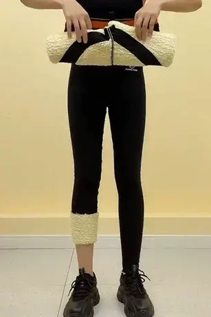 飞行裤加绒鲨鱼芭比裤女秋冬新款外穿维C润肤加厚收腹提臀打底裤图片