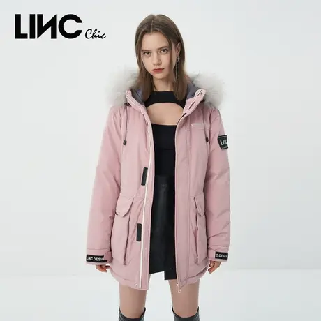 LINC金羽杰鹅绒服女2023年冬新款中长款机能反季断码CP派克羽绒服商品大图