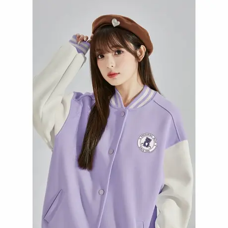 唐狮外套女棒球服chic春秋新款韩系穿搭爆款小个子春装上衣商品大图