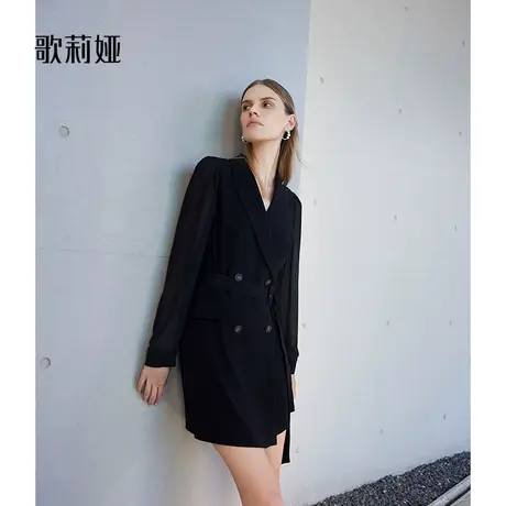 歌莉娅西装连体裤女装秋季新款醋酸气质通勤西服一整套1A8CBA040图片