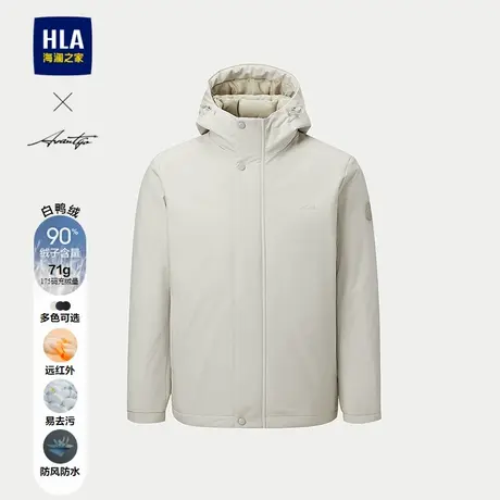 HLA/海澜之家轻商务时尚系列羽绒服25秋冬新保暖鸭绒石墨烯外套男商品大图