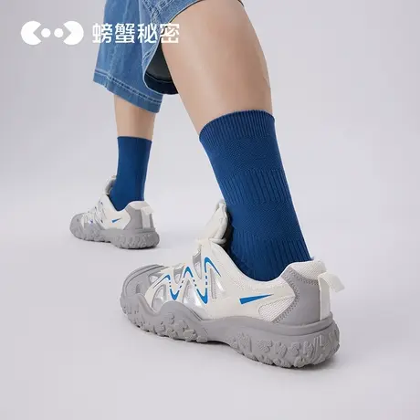 螃蟹秘密袜子男士中筒袜秋冬吸汗运动袜长筒防臭篮球棉袜长袜新款商品大图