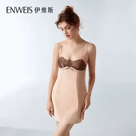 伊维斯ME-time10390956 秋冬性感蕾丝吊带睡裙女士睡衣家居服商品大图