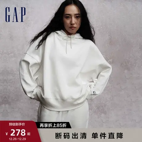 Gap女装早春Scuba空气层拼接落肩袖卫衣时尚休闲纯色上衣810618商品大图