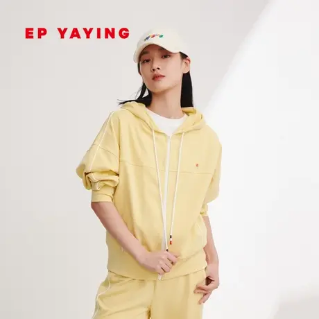 EP YAYING雅莹女装 活力减龄连帽运动夹克外套 2024春装新款1226A图片