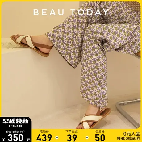 Beautoday妈妈凉鞋女款夏季BT罗马凉鞋女新款波西米亚凉鞋泰国鞋图片