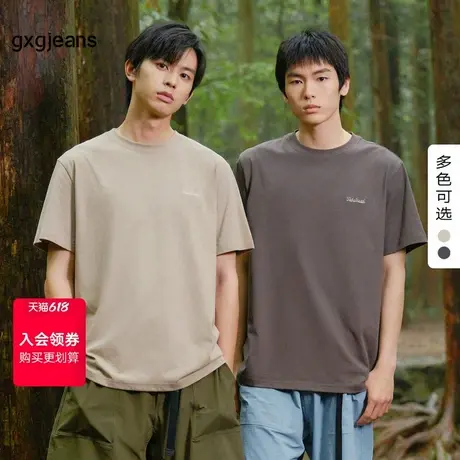 gxg.jeans男装2024年春季圆领短袖T恤J24D442020图片