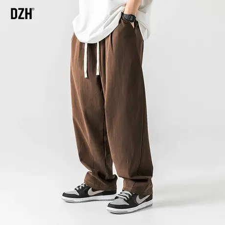 男士直筒裤美式卡其色工装裤男秋季裤子男生纯棉休闲裤户外登山裤商品大图