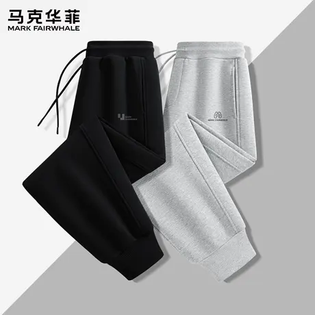 马克华菲休闲裤男士秋季2025新款大码宽松束脚卫裤男款运动裤子X商品大图