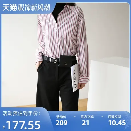 【清仓价到手49元】高腰五分西装裤女宽松直筒休闲裤商品大图