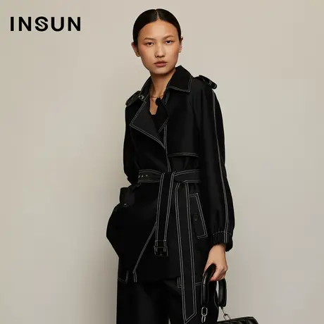 INSUN恩裳秋季明线风衣外套图片