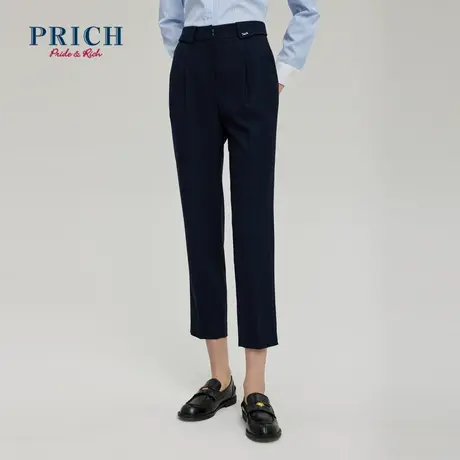 PRICH春秋新款新款显瘦简约通勤时尚百搭休闲裤女商品大图