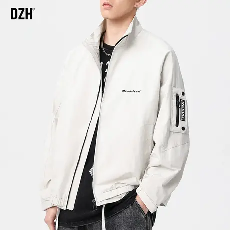 青少年春季休闲外套男潮高级感2024新款宽松运动上衣美式飞行夹克商品大图