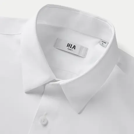 HLA/海澜之家轻商务时尚系列长袖衬衫23秋冬新五防弹力翻领衬衣男商品大图