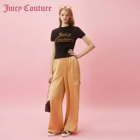 Juicy Couture橘滋春夏新款休闲裤长裤阔腿裤休闲通勤百搭女商品大图