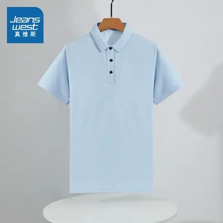 VO真维斯男装短袖POLO衫 2025春季新款男生轻商务风休闲修身上衣商品大图