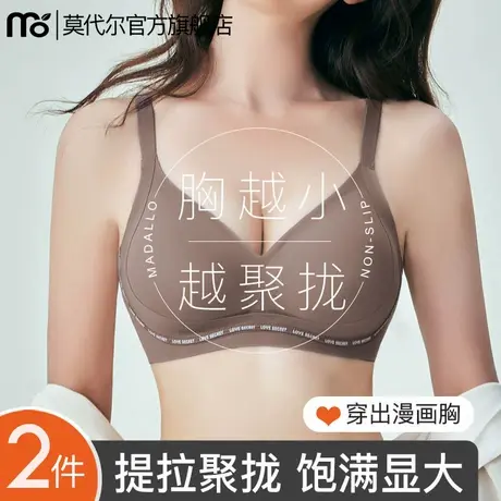 内衣女士聚拢小胸显大漫画胸提拉收副乳防下垂文胸固定杯无痕胸罩商品大图