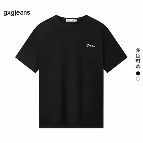 gxg.jeans男装2024年夏季新款圆领短袖T恤JEX14401042图片