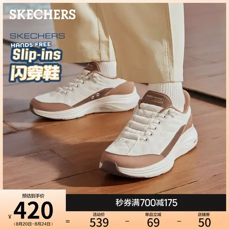 斯凯奇云感鞋|2025年秋新款闪穿鞋女一脚蹬休闲运动鞋软底慢跑鞋图片