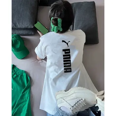 官方正品奥特莱斯夏季纯棉运动短袖宽松情侣装T恤男女大码上衣潮商品大图